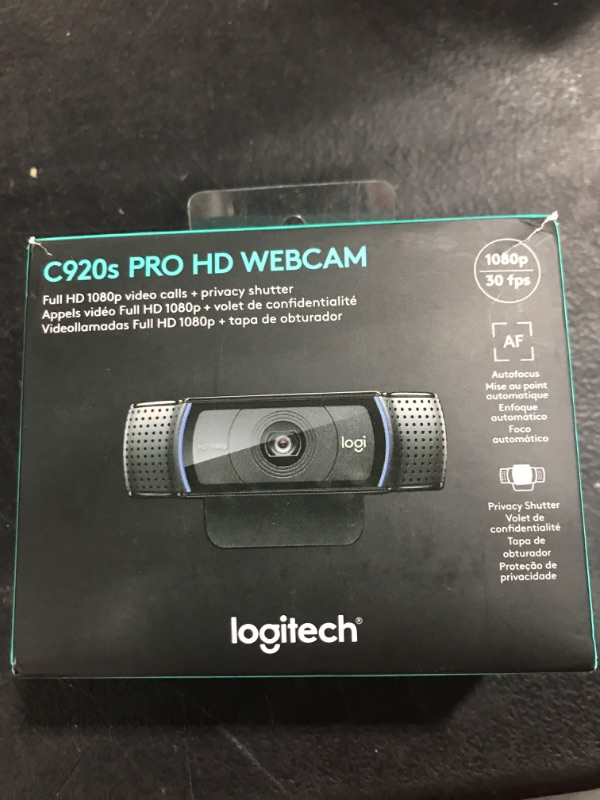 Photo 2 of Logitech C920S HD Pro Webcam, Full HD 1080p/30fps Video Calling, Clear Stereo Audio, Light Correction, Privacy Shutter, Works with Skype, Zoom, FaceTime, Hangouts, PC/Mac/Laptop/Tablet/XBox - Black