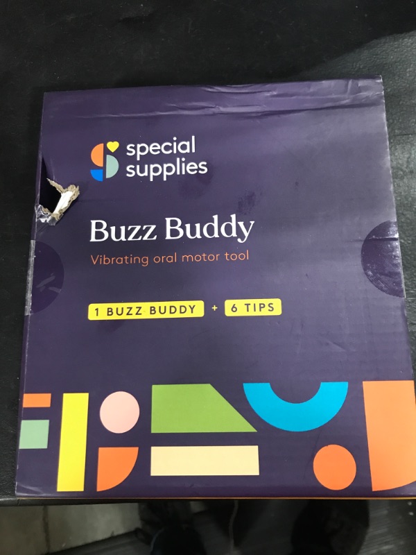 Photo 2 of BUZZ BUDDY™ Oral Stimulation Kit with 6 Soft Textured Interchangeable Heads, Calm Sensory Needs, Support Speech, and Stimulate Self Feeding, Gentle Vibrations