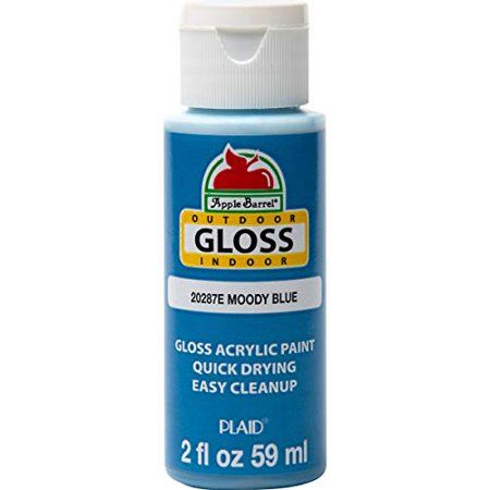 Photo 1 of [Pack of 4] Apple Barrel Gloss Finish Acrylic Paint, 2 Oz., Moody Blue
