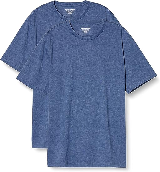 Photo 1 of [Size M] Amazon Essentials Men's Short-Sleeve Crewneck T-Shirt, Pack of 2
