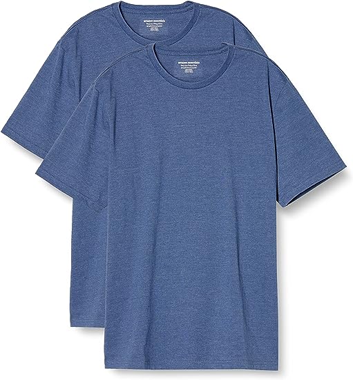 Photo 1 of [Size M] Amazon Essentials Men's Short-Sleeve Crewneck T-Shirt, Pack of 2