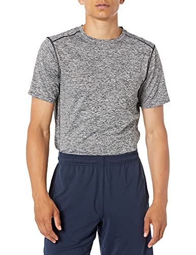 Photo 1 of [Size XL] Amazon Essentials Men's Tech Stretch Short-Sleeve T-Shirt, Black Space Dye, X-Large