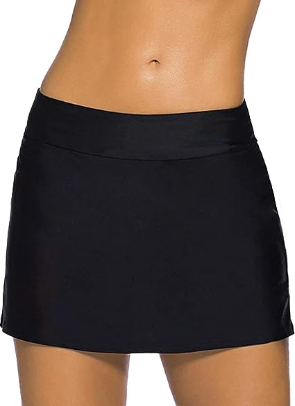 Photo 1 of [Size 26 W] Septangle Women's Swim Skirts Tankini Bottom with Side Pocket Swimsuit 