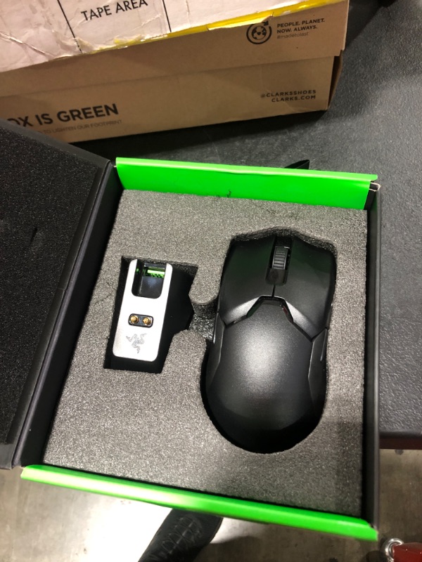 Photo 2 of Razer Viper Ultimate Hyperspeed Lightweight Wireless Gaming Mouse & RGB Charging Dock: Fastest Gaming Mouse Switch - 20K DPI Optical Sensor - Chroma Lighting - 8 Programmable Buttons - 70 Hr Battery Classic Black Mouse + Dock