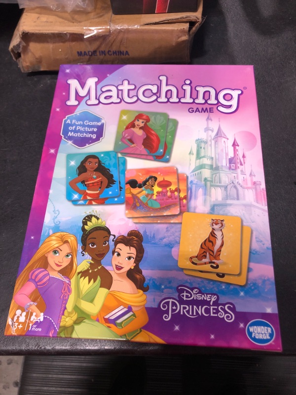 Photo 2 of Disney Princess Matching Game by Wonder Forge | For Boys & Girls Age 3 to 5 | A Fun & Fast Disney Memory Game for Kids | Cinderella, Jasmine, Mulan, and more