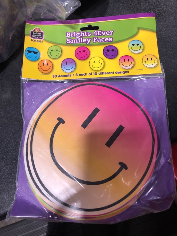 Photo 2 of Teacher Created Resources Brights 4Ever Smiley Faces Accents