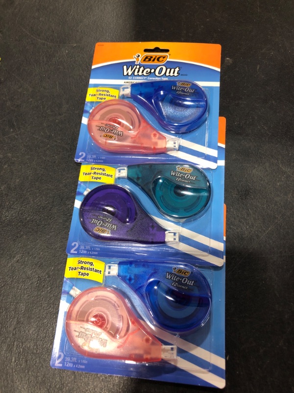 Photo 1 of 3 pack of Wite-Out Correction Tapes