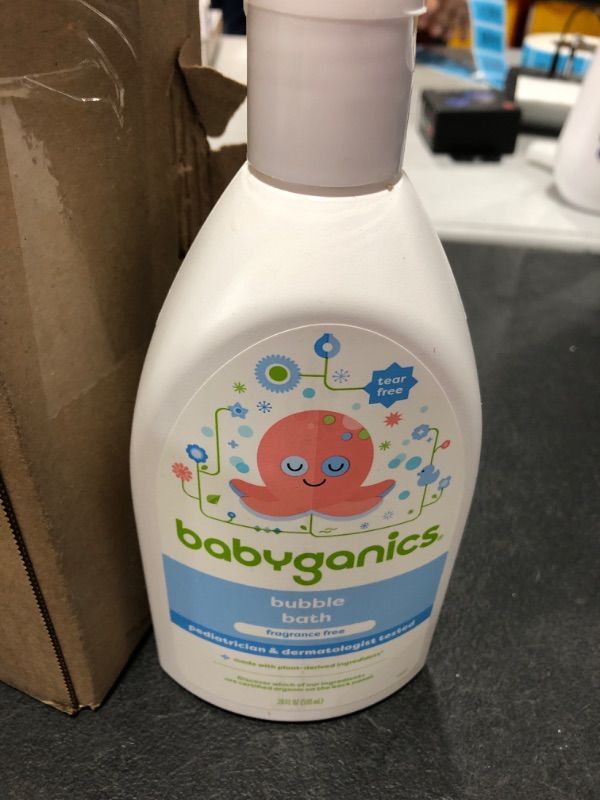 Photo 2 of Babyganics Bubble Bath, Fragrance Free, 20oz, Packaging May Vary