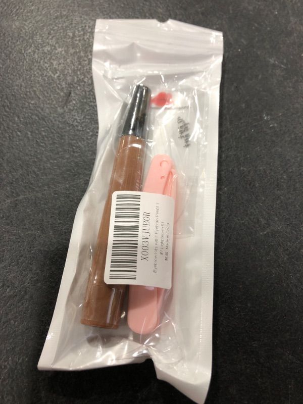 Photo 1 of 4 Point Eyebrow Pencil Waterproof Eye Makeup, Eyebrow Kits with 3 Eyebrow Stencil, 1 Brow Razor (2# Dark Brown)
