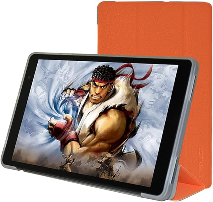 Photo 1 of AKNICI Case Compatible with TECLAST P85 Tablet - [Corner Protection] PU Leather Slim Stand Protective Cover with Soft TPU Back Shell Fit for TECLAST P85 8 Inch Tablet - TECLAST P85 Tablet Case, Orange
