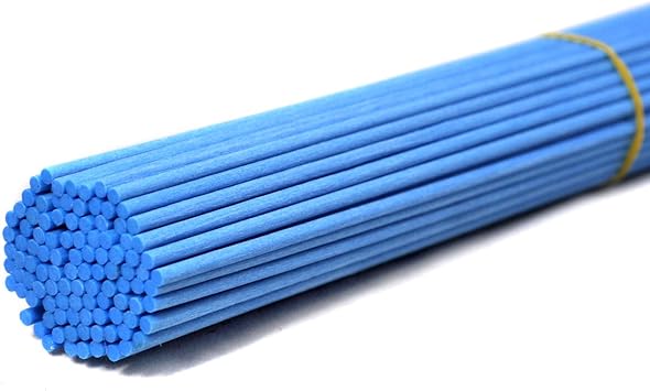 Photo 1 of 100 Pieces Fiber Reed Diffuser Replacement Refill Sticks (12" x 3mm, Ice Blue)
