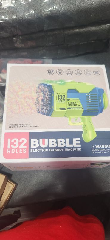 Photo 1 of 132 Hole Bubble Machine Gun- Blue