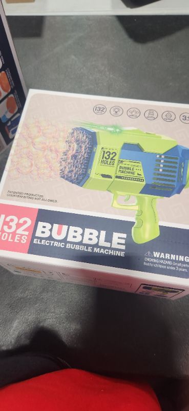 Photo 1 of 132 hole bubble machine gun- blue