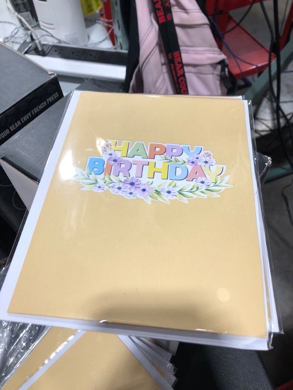 Photo 1 of Memoria 3D Pop up Birthday Card - Happy Birthday Flowers Card - Birthday Greeting Cards for Husband - Birthday Card for Mom, Happy Birthday Card