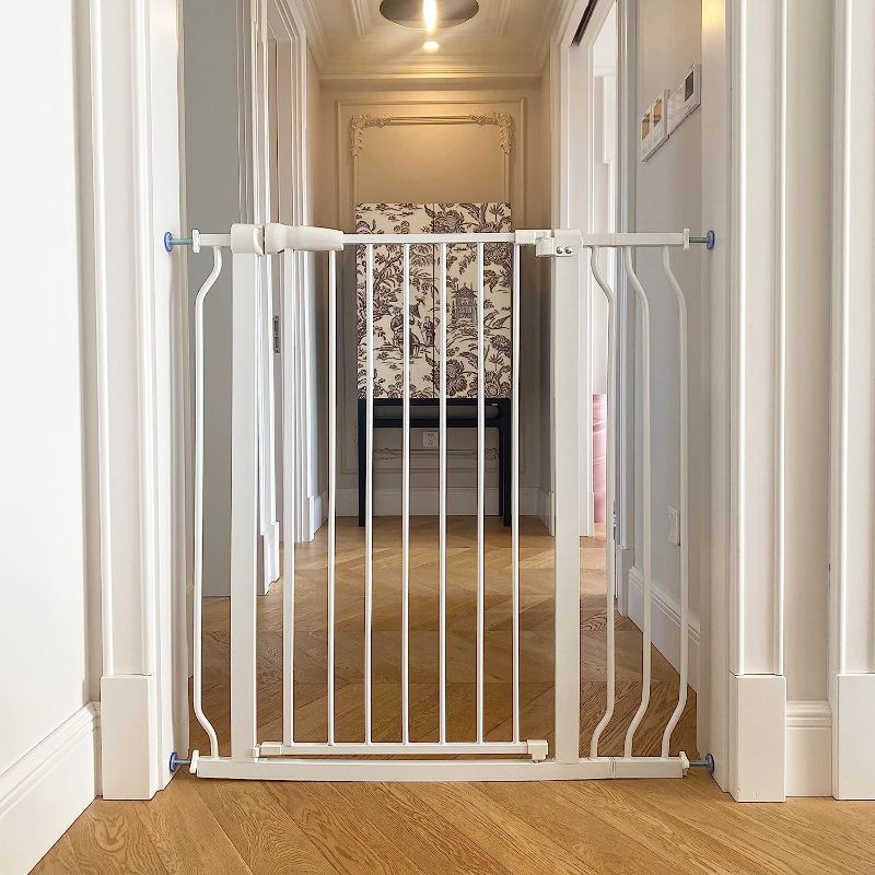 Photo 1 of BalanceFrom Easy Walk-Thru Safety Gate for Doorways and Stairways with Auto-Close/Hold-Open Features, Multiple Sizes