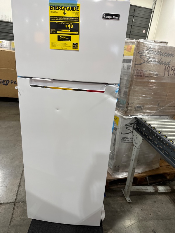 Photo 4 of 7.3 cu. ft. 2-Door Mini Fridge in White with Freezer