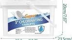 Photo 1 of 3" Chlorinating Tablets,25 LB WISIVE Pool Chlorine Tablets for Pools Hot Tubs Spas Water Parks Long Lasting