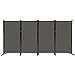 Photo 1 of 4 Panel Room Divider Screen 6Ft Tall Foldable Privacy Dividers Indoor Wall Partition Room Separator Grey