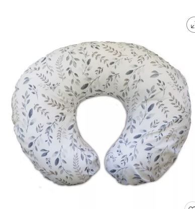 Photo 1 of Boppy Original Support Nursing Pillow - Gray Taupe Leaves
