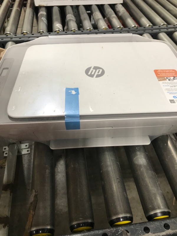 Photo 1 of HP DeskJet 2755e Wireless Color All-in-One Printer with bonus 6 months Instant Ink (26K67A), white