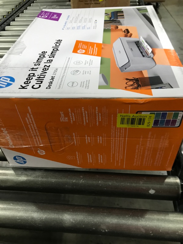 Photo 5 of HP DeskJet 2755e Wireless Color All-in-One Printer with bonus 6 months Instant Ink (26K67A), white