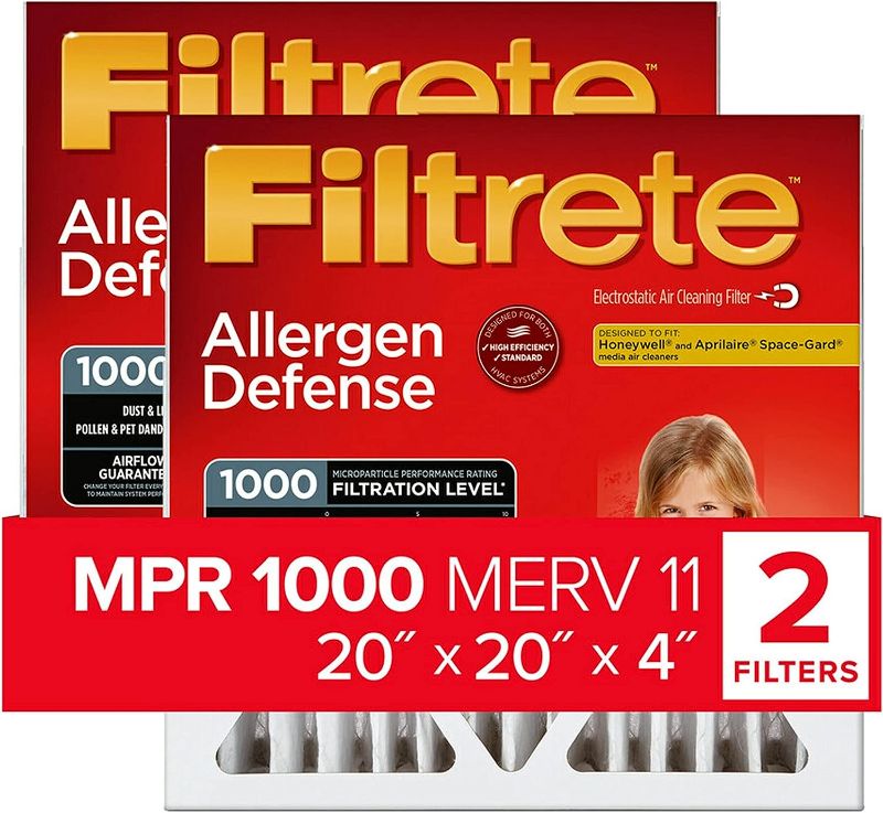 Photo 1 of Allergen Defense Pleated Air Filter, 2 PK
