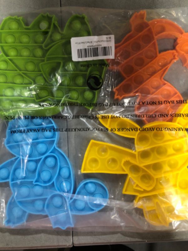 Photo 2 of 4-Pack Pop Bubble Toys, Animal Popper Popping Sensory Anxiety Stress Relief Poppop Gift
