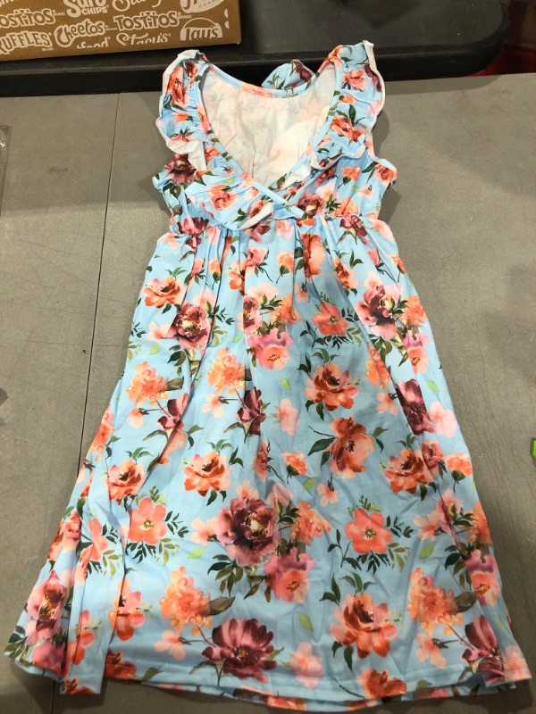 Photo 1 of GIRLS FLORAL DRESS 9-10 YEARS