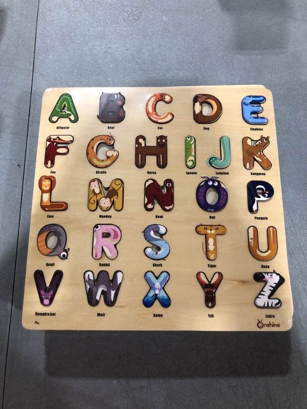 Photo 1 of ALPHABET WOOD PUZZLE