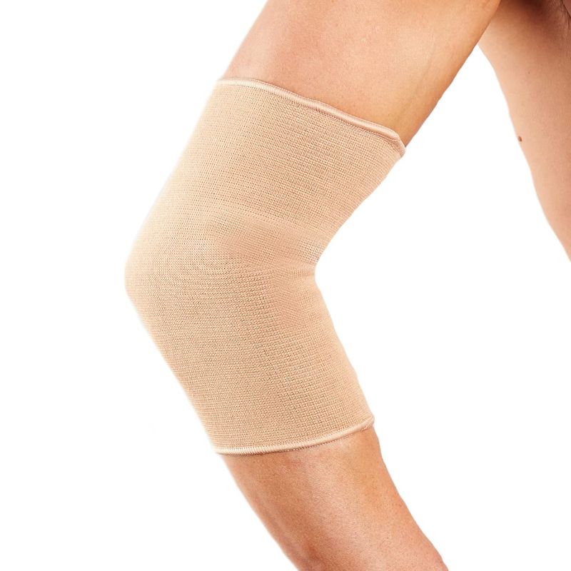 Photo 1 of Actesso Elbow Support Sleeve - Ideal for Sprains, Joint Pain, Injury to the Elbow and Sports Use (M, Beige) 