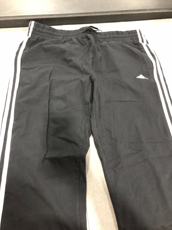 Photo 2 of adidas Women's Essentials Single Jersey 3-Stripes Pants X-Large Black/White