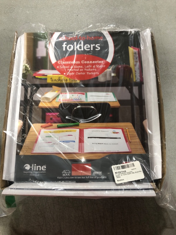 Photo 2 of C-Line Classroom Connector School-to-Home Folders, Red, 25 per Box (32004) Box of 25 Red