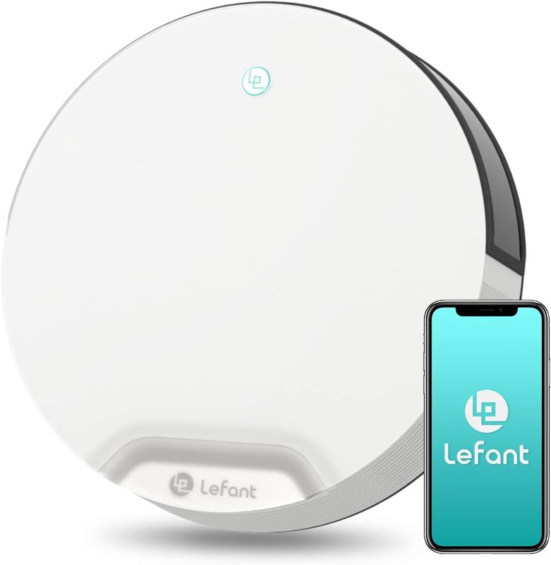 Photo 1 of Lefant Robot Vacuum Cleaner, Slim & Quiet, Tangle-Free 4 Modes Vacuum Robotic for Girl/Woman, Support Wi-Fi/App/Alexa Echo/Google Control, Ideal for Pet Hair Hard Floor and Low Pile Carpet N1K
