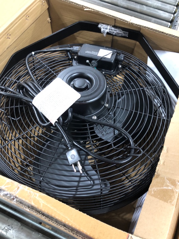 Photo 3 of 18" Industrial Wall Mount Outdoor Fan, Black
