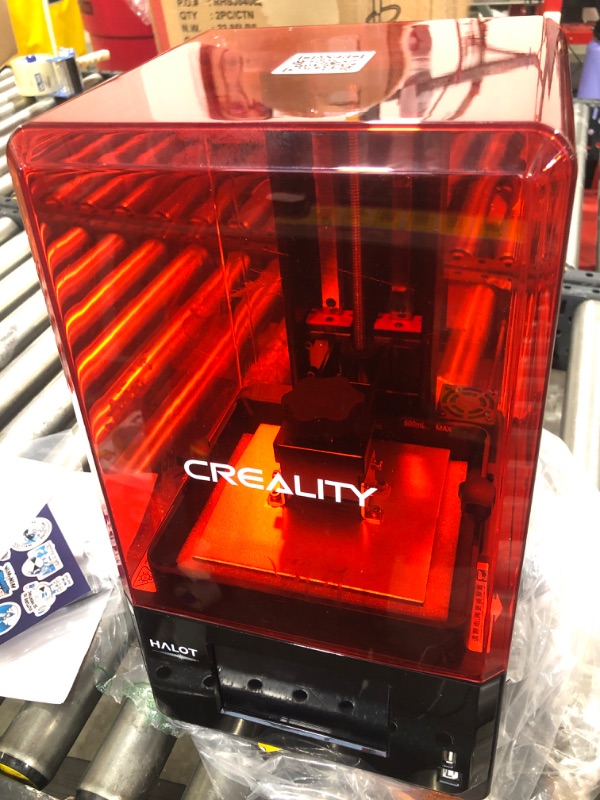 Photo 2 of [ SOLD FOR PARTS] Creality Resin 3D Printer HALOT-ONE PRO, 7.04-inch LCD, APP Remote Cloud Control, Movement Assured by Z-axis with Dual Linear Rails, 5-inch Touch Screen, 3D Printers, Build 130 * 122 * 160mm