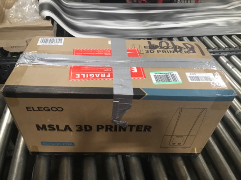 Photo 1 of ELEGOO Saturn 2 8K Resin 3D Printer and ELEGOO 8K Standard Photopolymer Resin Grey 1000G and ELEGOO Saturn 2 10' 8K Monochrome LCD
