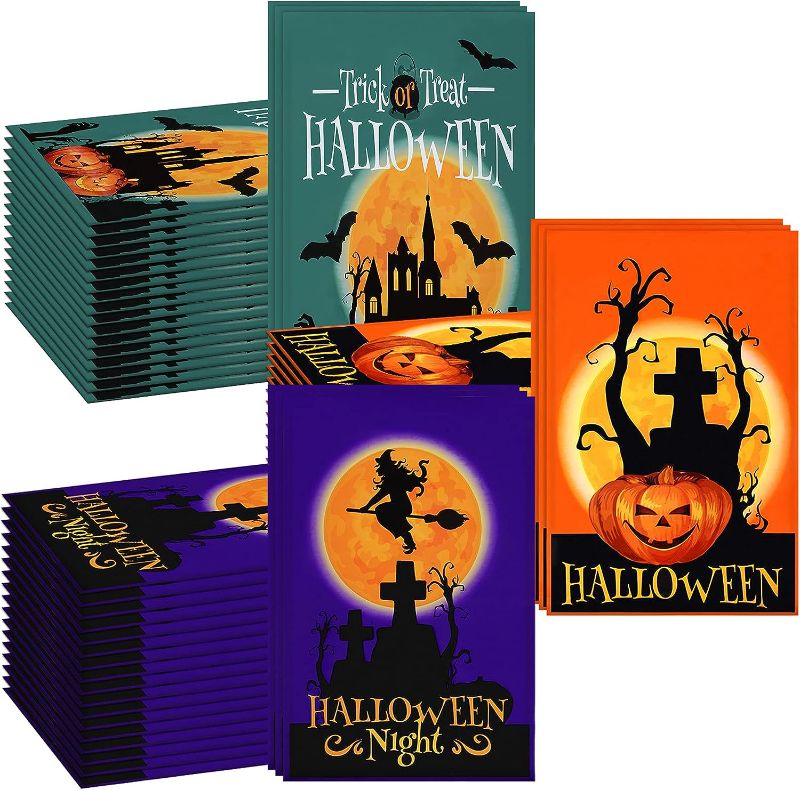 Photo 1 of 60 Pack Halloween Mailers Poly Bags 8 x 12 Self Sealing Mailing Envelopes Waterproof  3 Designs