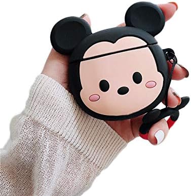 Photo 1 of Cocomii 3D AirPods Case - 3D Cartoon - Slim - Lightweight - Matte - Keychain Ring 3D Cartoon Characters Cartoon - Luxury Aesthetic Headphone Case Cover Compatible with Apple AirPods (Mickey Cute) 