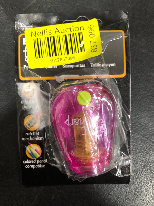 Photo 1 of Bostitch Twist-n-Sharp Pencil Sharpener, for Kids & Colored Pencils, Assorted Colors (PS1-ADJ)