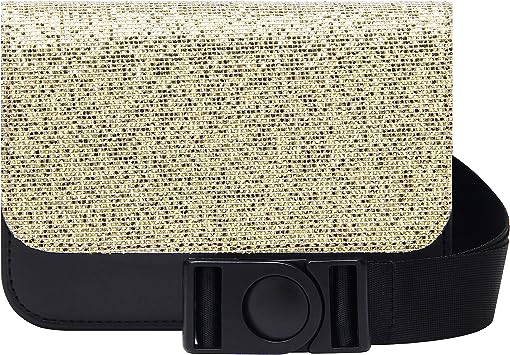 Photo 1 of Badiya Small Glitter Fanny Pack Belt Bags for Women Fashion Mini Girls Waist Bag with Detachable Strap
