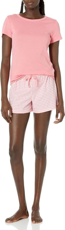 Photo 1 of Amazon Essentials Women's Poplin Short and Sleep Tee Set
size xxl 