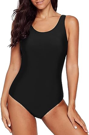 Photo 1 of Aleumdr Womens Color Block Print One Piece Swimsuits Athletic Training Swimwear Bathing Suits--SIZE 12