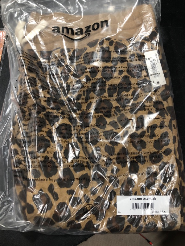 Photo 2 of Amazon Essentials Women's French Terry Fleece Jogger Sweatpant (Available in Plus Size) X-Large Leopard