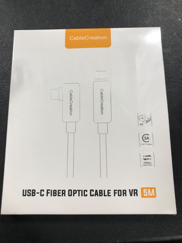 Photo 2 of CableCreation [Upgraded Version USB C Fiber Optic Link Cable 16FT, USB C 3.2 Gen2 Cable USB C to C 10 Gbps High Speed Data Compatible with Quest 2 Virtual Reality Headsets and Gaming PC 16FT/5M USB C to USB C