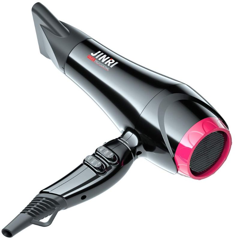 Photo 1 of JINRI Hair Dryer Professional Blow Dryer Fast Dryer with Ceramic Ionic,Black (Normal Size)