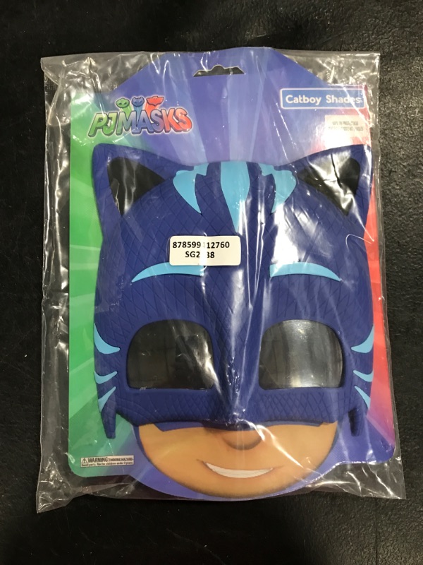 Photo 1 of Costume Sunglasses PJ Masks Cat Boy Sun-Staches Party Favors UV400 Blue/Black