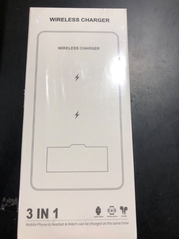 Photo 1 of Foldable Wireless Charger, 3 in 1 Wireless Charging Station,Qi Fast Wireless Charging Stand for iPhone 13/12/11 Series/XS MAX/XS/XR/X/8/8 Plus,Samsung Cell Phone,Apple Watch SE/6/5/4/3/2,AirPods Pro/2