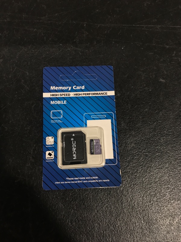 Photo 2 of 512GB Micro SD Card with Adapter Fast Speed Memory Card Class 10 for Smartphone,Camera,Tablet and Drone 