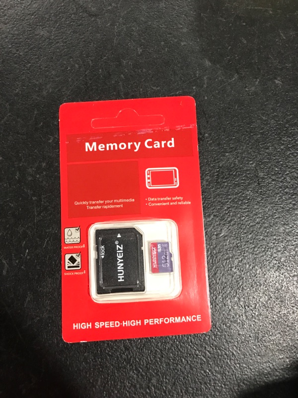 Photo 1 of 512GB Micro SD Card with Adapter Memory Card Class 10 High Speed for Smartphone/PC/Computer/Camera/Drone