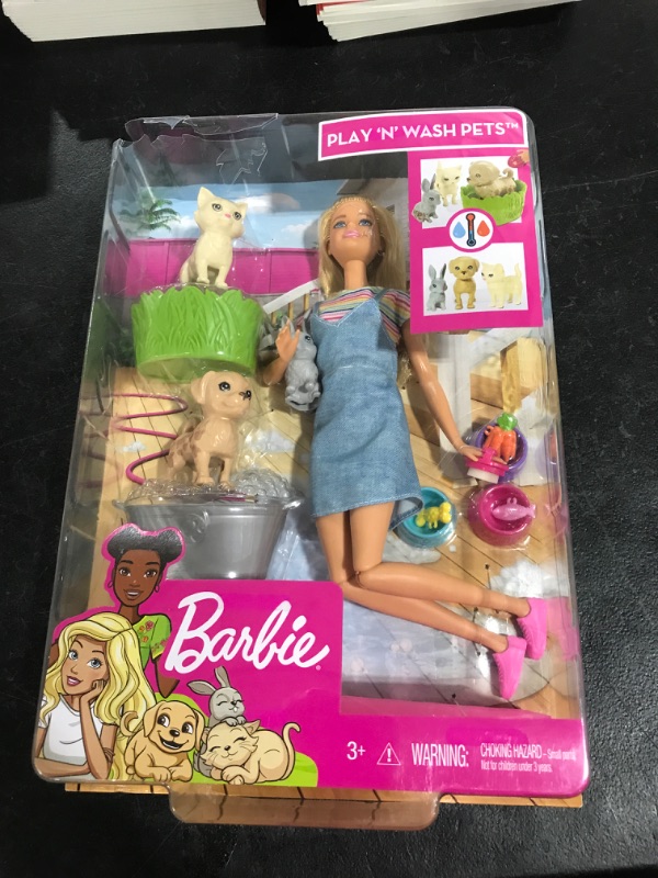 Photo 2 of Barbie Play N Wash Pets Doll And Playset